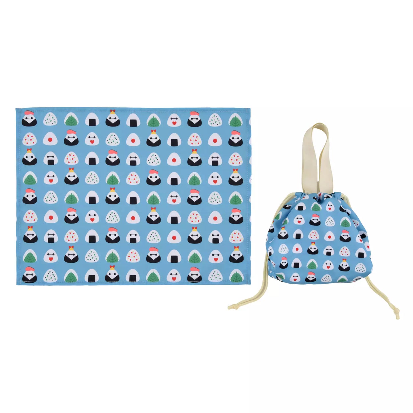 "Pre-Order" JDS - Baymax Big Hero 6 Placemat and Drawstring Bag Set, Rice Ball 2026