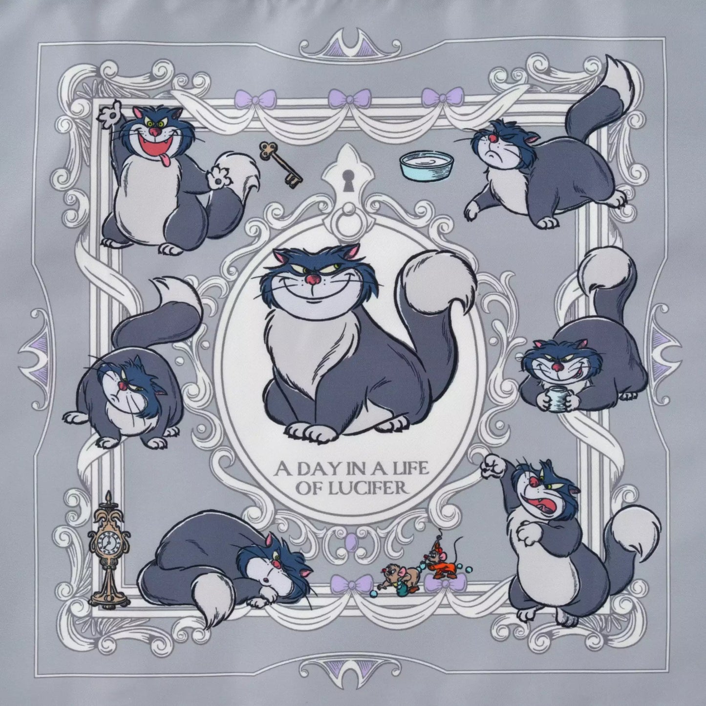 "Pre-Order" JDS - Lucifer, Jack & Gus Shopping Bag/Eco Bag with Pouch, DISNEY CAT DAY 2026