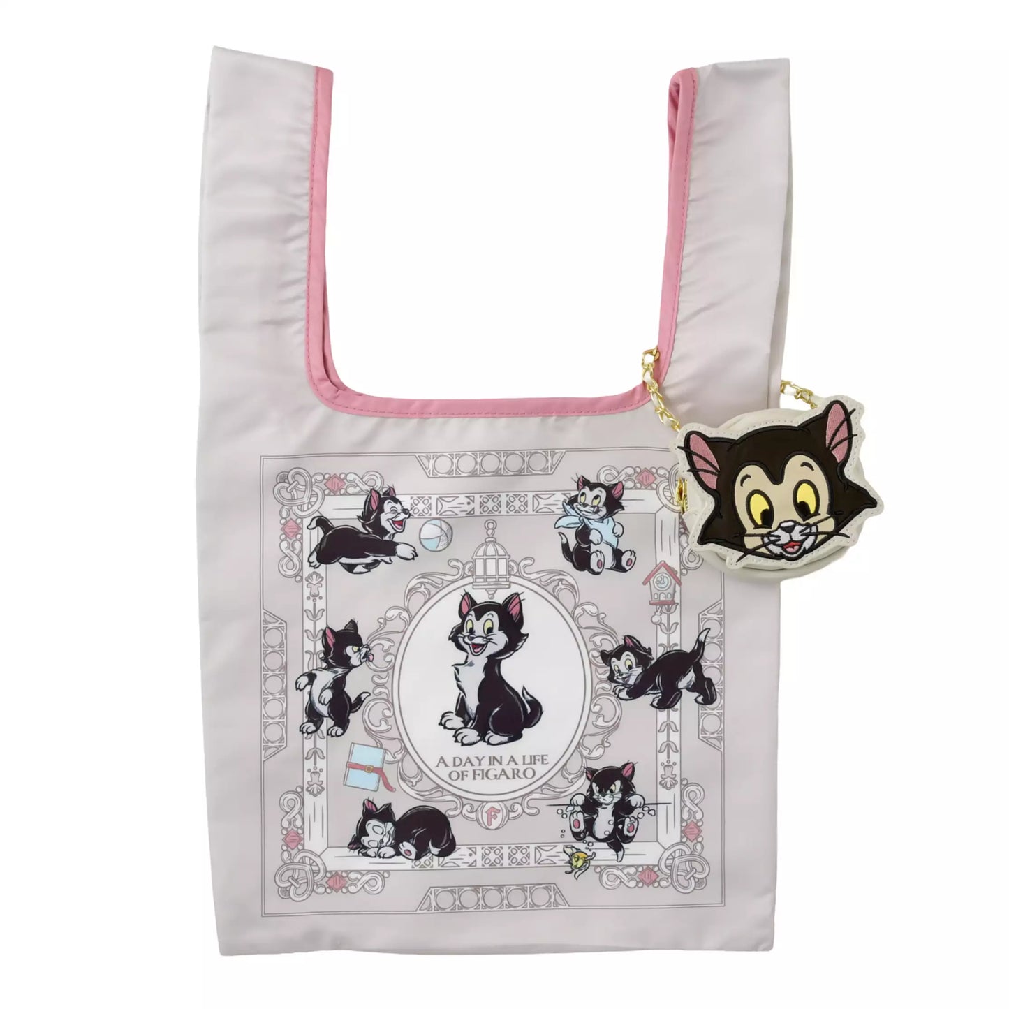 "Pre-Order" JDS - Figaro & Cleo Shopping Bag/Eco Bag with Pouch, DISNEY CAT DAY 2026