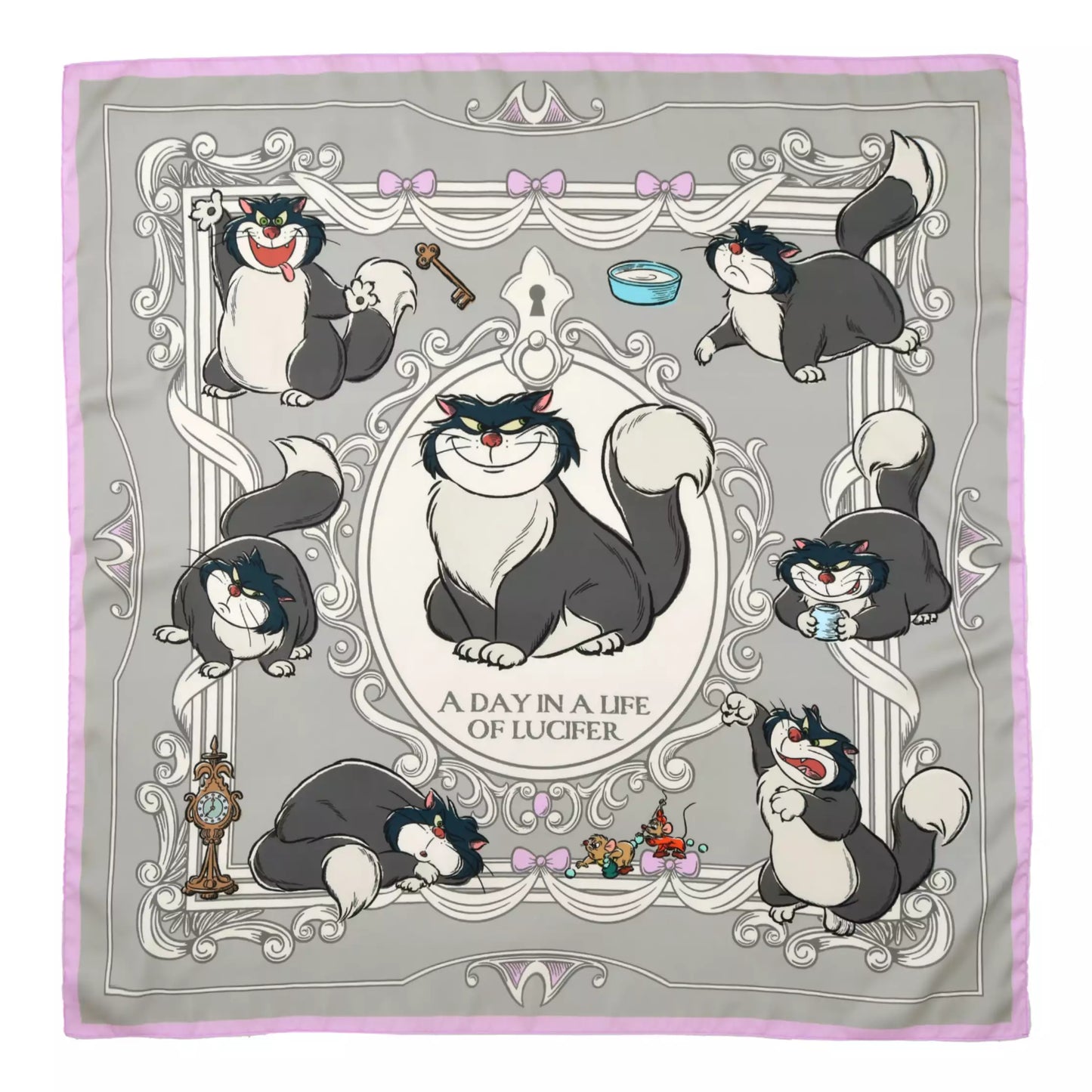 "Pre-Order" JDS - Lucifer, Jack & Gus Scarves, DISNEY CAT DAY 2026