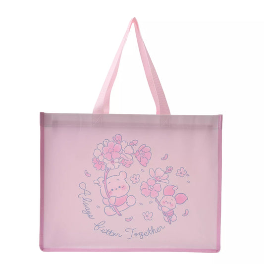 "Pre-Order" JDS - Winnie the Pooh & Piglet Shopping Bag/Eco Bag, Disney Sakura Collection 2026