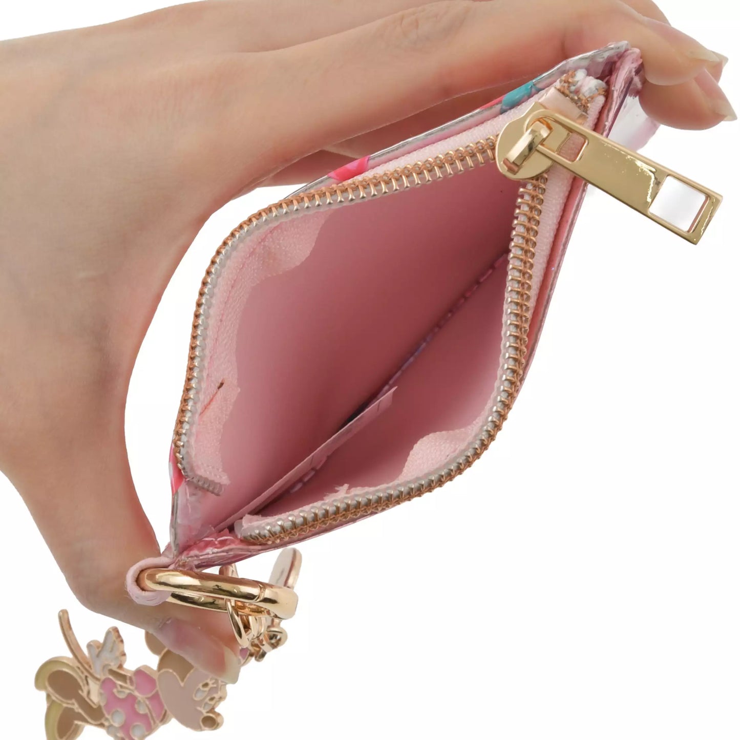 "Pre-Order" JDS - Minnie Mouse Pass Case with Charm, GLOSSY FRUITS 2026