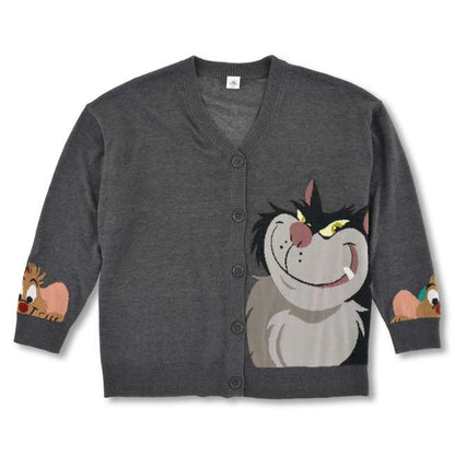 "Pre-Order" JDS - Lucifer, Jack & Gus Long Sleeve Cardigan Knit, DISNEY CAT DAY 2026