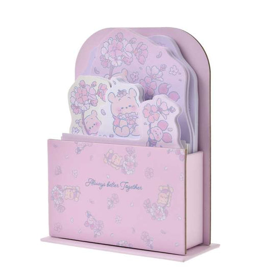 "Pre-Order" JDS - Winnie the Pooh & Piglet Memo Set with Stand, Disney Sakura Collection 2026