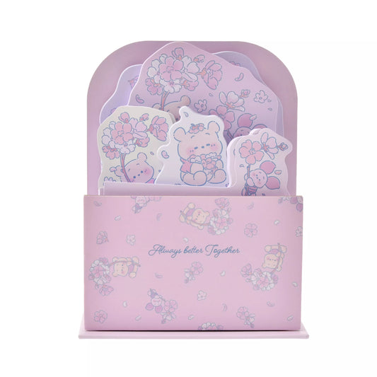 "Pre-Order" JDS - Winnie the Pooh & Piglet Memo Set with Stand, Disney Sakura Collection 2026