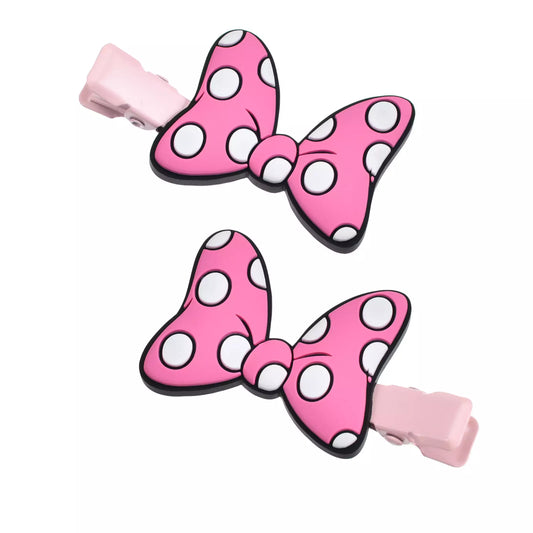 "Pre-Order" JDS - Minnie Pink Ribbon Hair Clip Set, MAEGAMI Hair Zakka