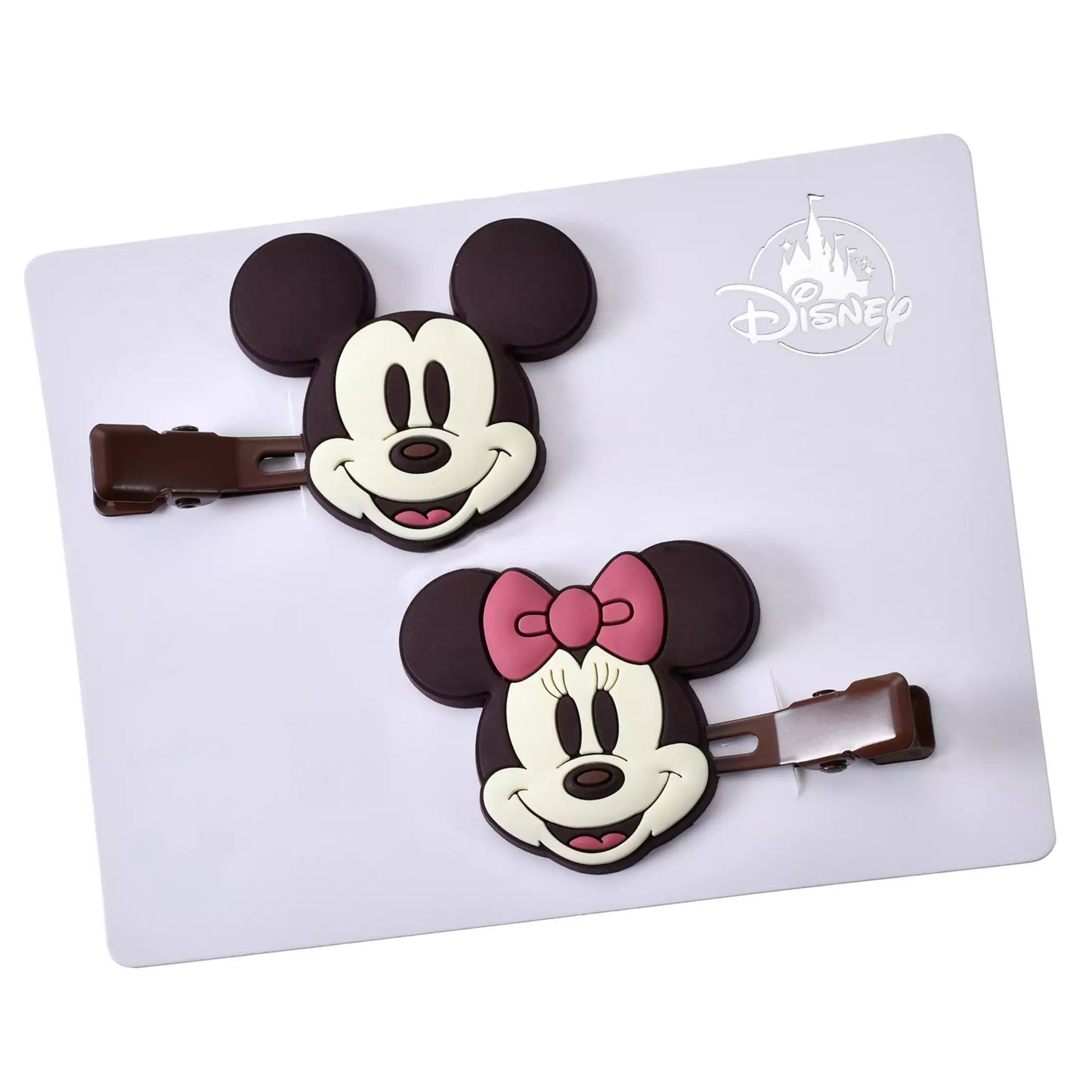 "Pre-Order" JDS - Mickey & Minnie Valentine's Day Chocolate Hair Clip Set, MAEGAMI Hair Zakka