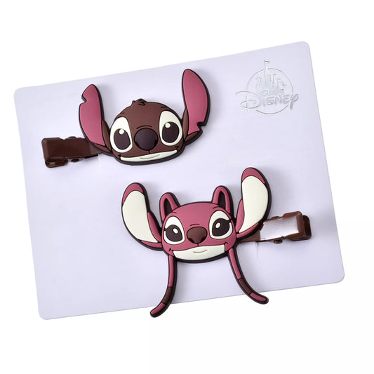 "Pre-Order" JDS - Stitch & Angel Valentine's Day Chocolate Hair Clip Set, MAEGAMI Hair Zakka