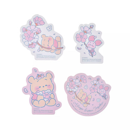 "Pre-Order" JDS - Winnie the Pooh & Piglet Die-Cut Sticker, Disney Sakura Collection 2026