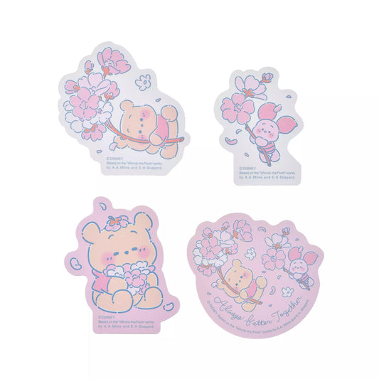 "Pre-Order" JDS - Winnie the Pooh & Piglet Die-Cut Sticker, Disney Sakura Collection 2026