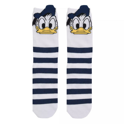 "Pre-Order" JDS - Donald Duck Face Design Socks Sizes 23-25, DONALD FASHION 2026