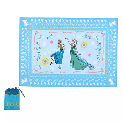 "Pre-Order" JDS - Anna & Elsa Picnic Blanket with Pouch, FROZEN FEVER 2026