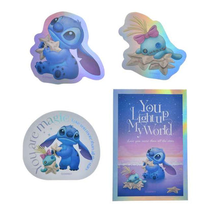 "Pre-Order" JDS - Stitch & Scrump Sticker set, Disney Stitch Day Collection 2026