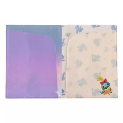 "Pre-Order" JDS - Stitch & Scrump 2 Pockets Clear File, Disney Stitch Day Collection 2026