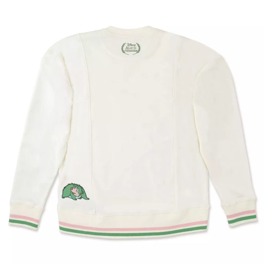 "Pre-Order" JDS - Flamingo & Hedgehog Long-Sleeve V-Neck Sweatshirt, Alice in Wonderland 75th Anniversary 2026