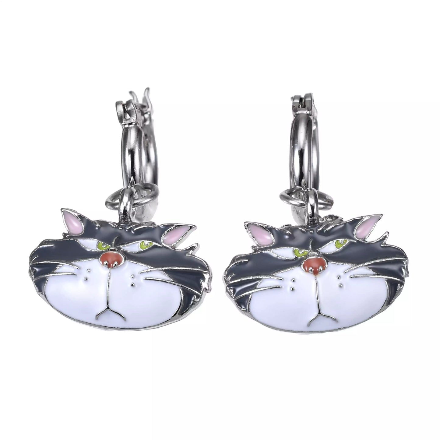 "Pre-Order" JDS - Lucifer Hoop Earrings 2-Way Style, Face Character Motif 2026