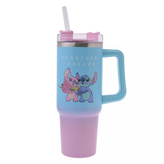 "Pre-Order" JDS - Stitch & Angel Stainless Steel Tumbler with Handle (930ml), Stitch & Angel 2026