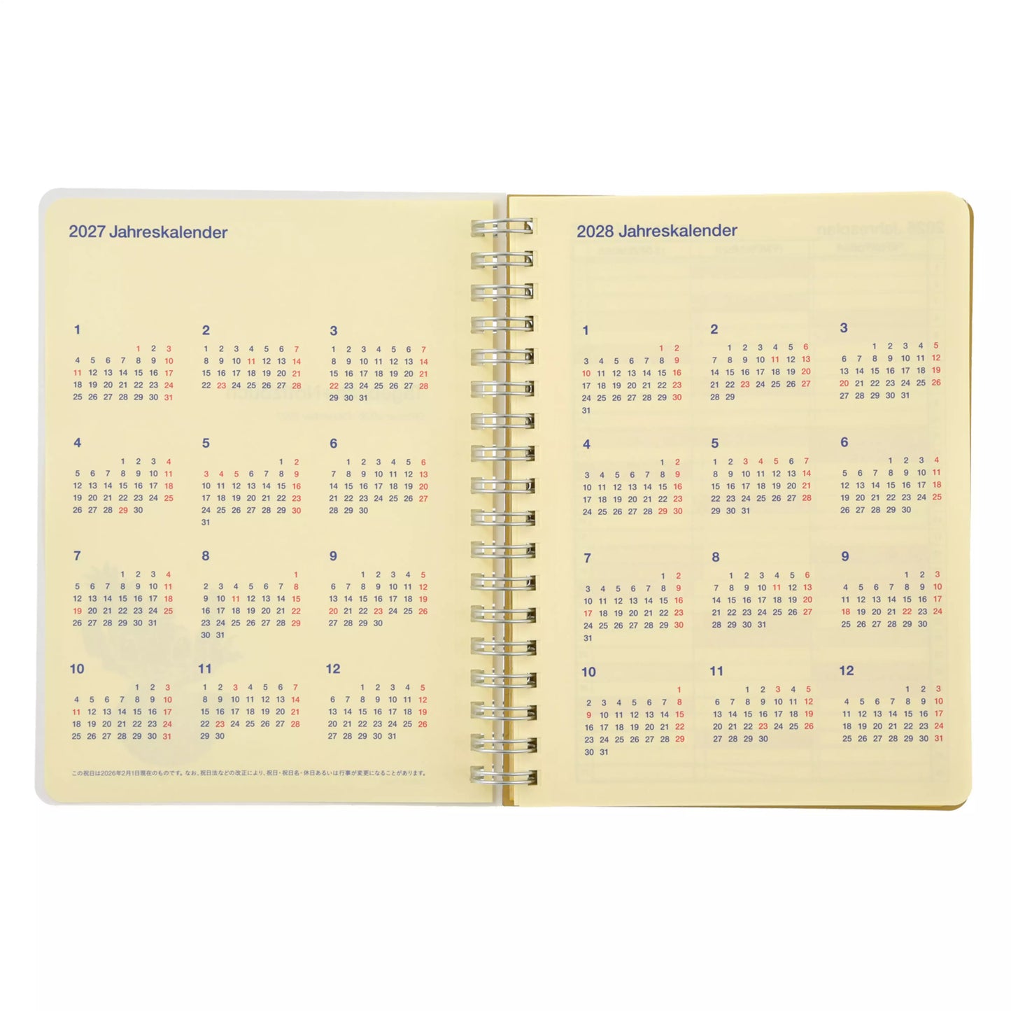 "Pre-Order" JDS - Stitch and Scrump Rollbahn Schedule Book, CALENDAR & ORGANIZER 2027