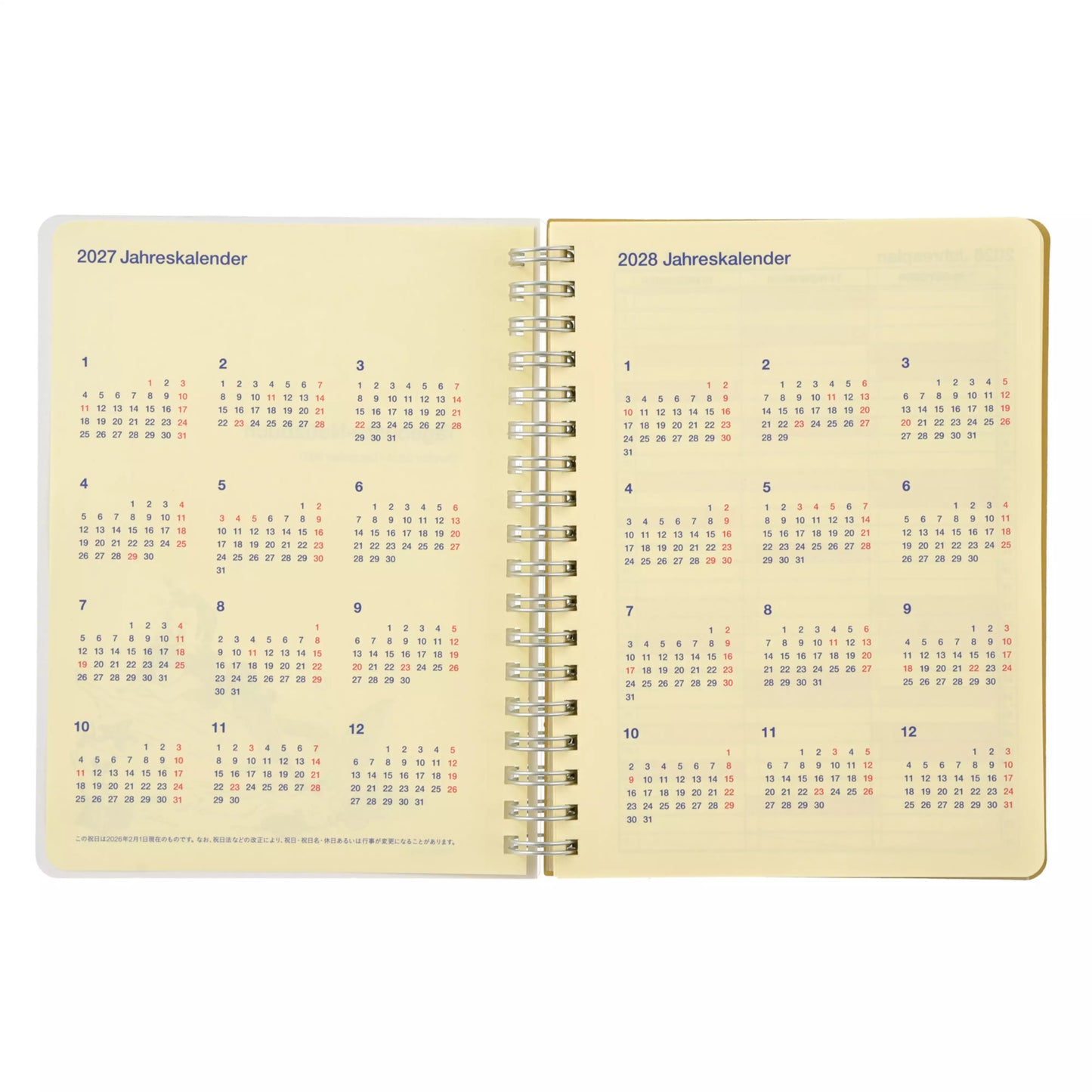 "Pre-Order" JDS - The Little Mermaid Rollbahn Schedule Book, CALENDAR & ORGANIZER 2027