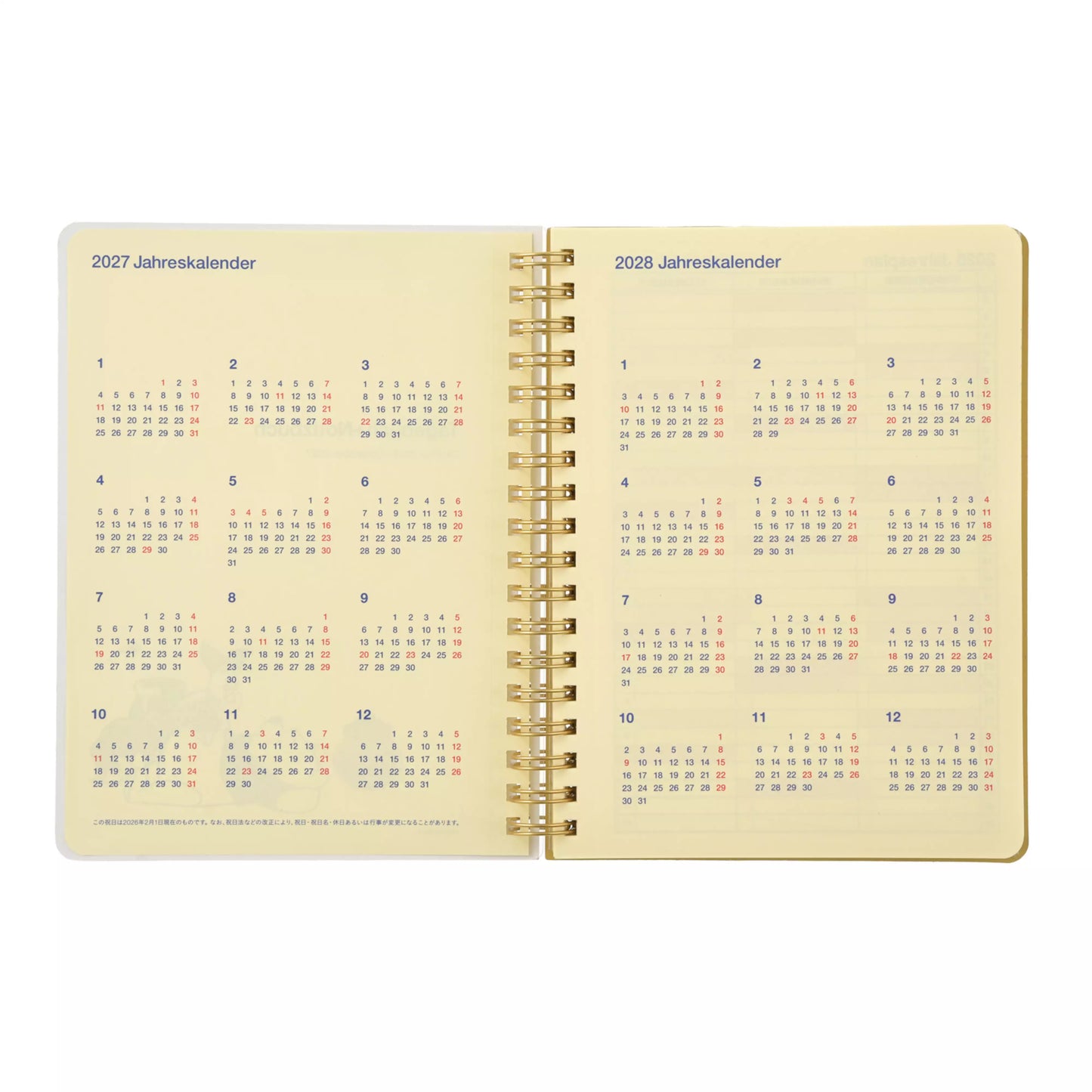"Pre-Order" JDS - Pooh and Friends Rollbahn Schedule Book, CALENDAR & ORGANIZER 2027