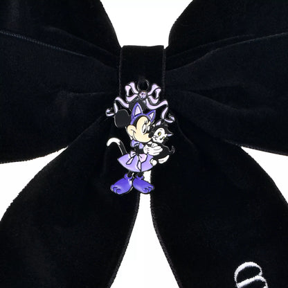 "Pre-Order" JDS - Minnie & Figaro Ribbon Hair Clip, CAT MINNIE AND FIGARO 2026