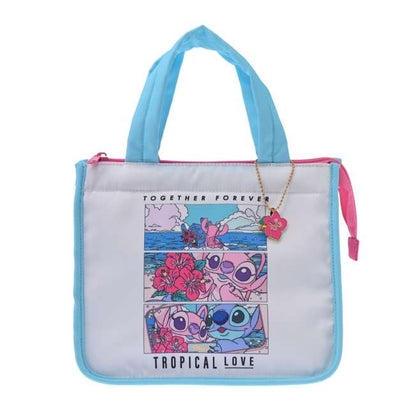 "Pre-Order" JDS - Stitch & Angel Insulated Tote Bag & Insulated Drawstring Bag Set with Charm, Stitch & Angel 2026