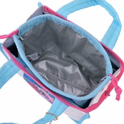 "Pre-Order" JDS - Stitch & Angel Insulated Tote Bag & Insulated Drawstring Bag Set with Charm, Stitch & Angel 2026