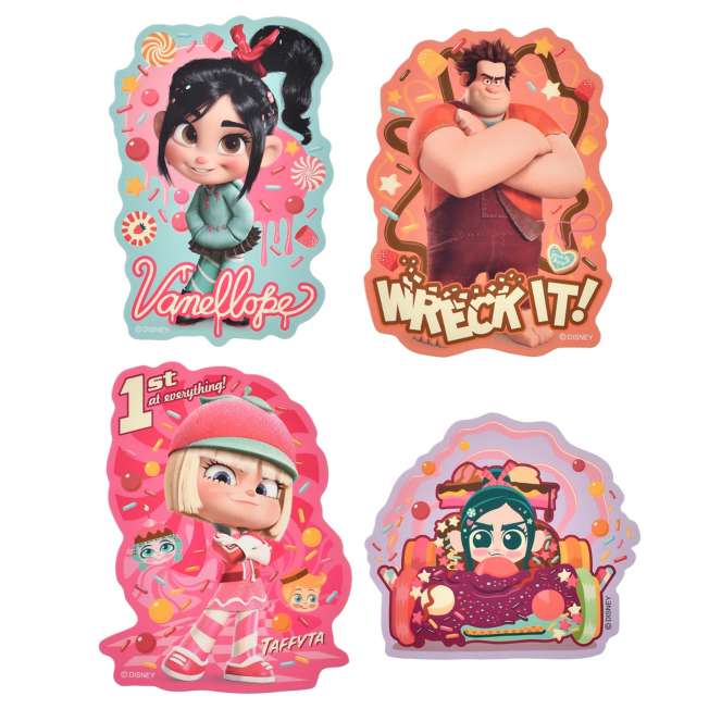 "Pre-Order" JDS - Ralph, Vanellope, Taffyta Muttonfudge Sticker set, SUGAR RUSH 2026