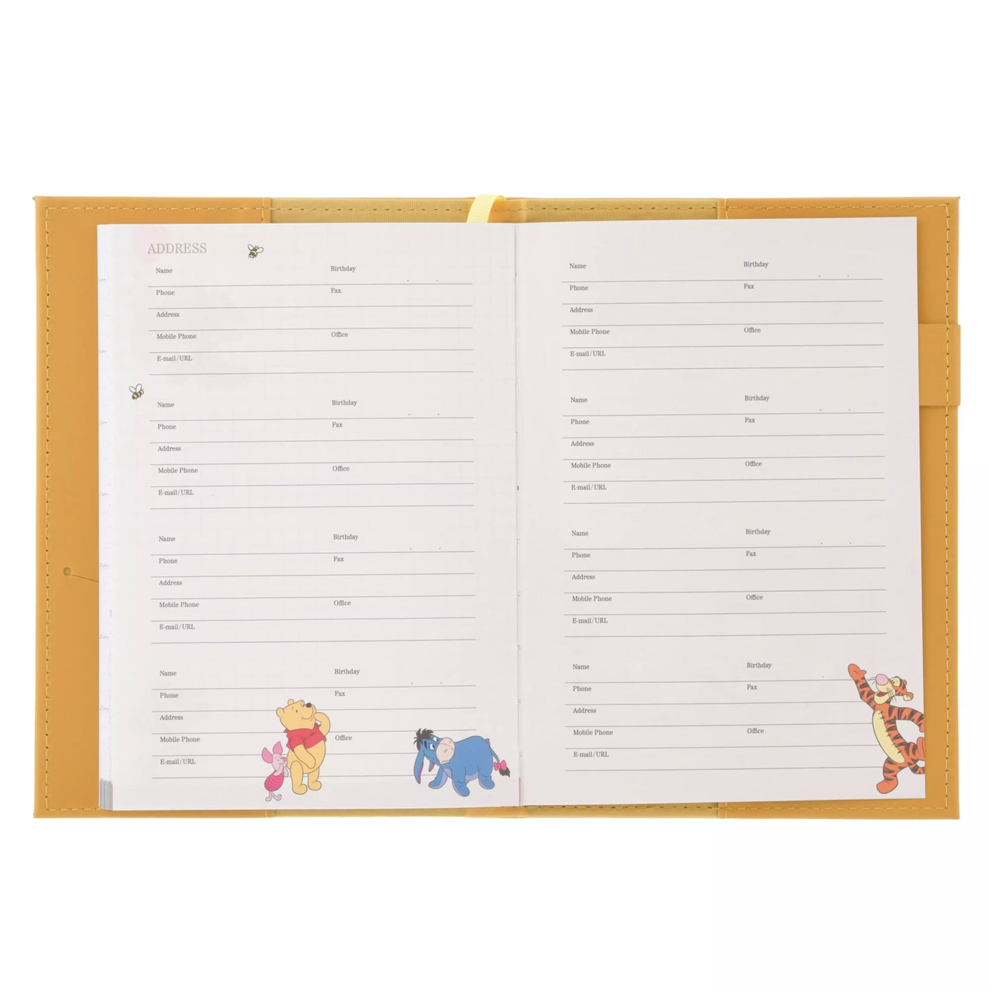 "Pre-Order" JDS - Winnie the Pooh & Friends Embossed Schedule Book B6, CALENDAR & ORGANIZER 2027
