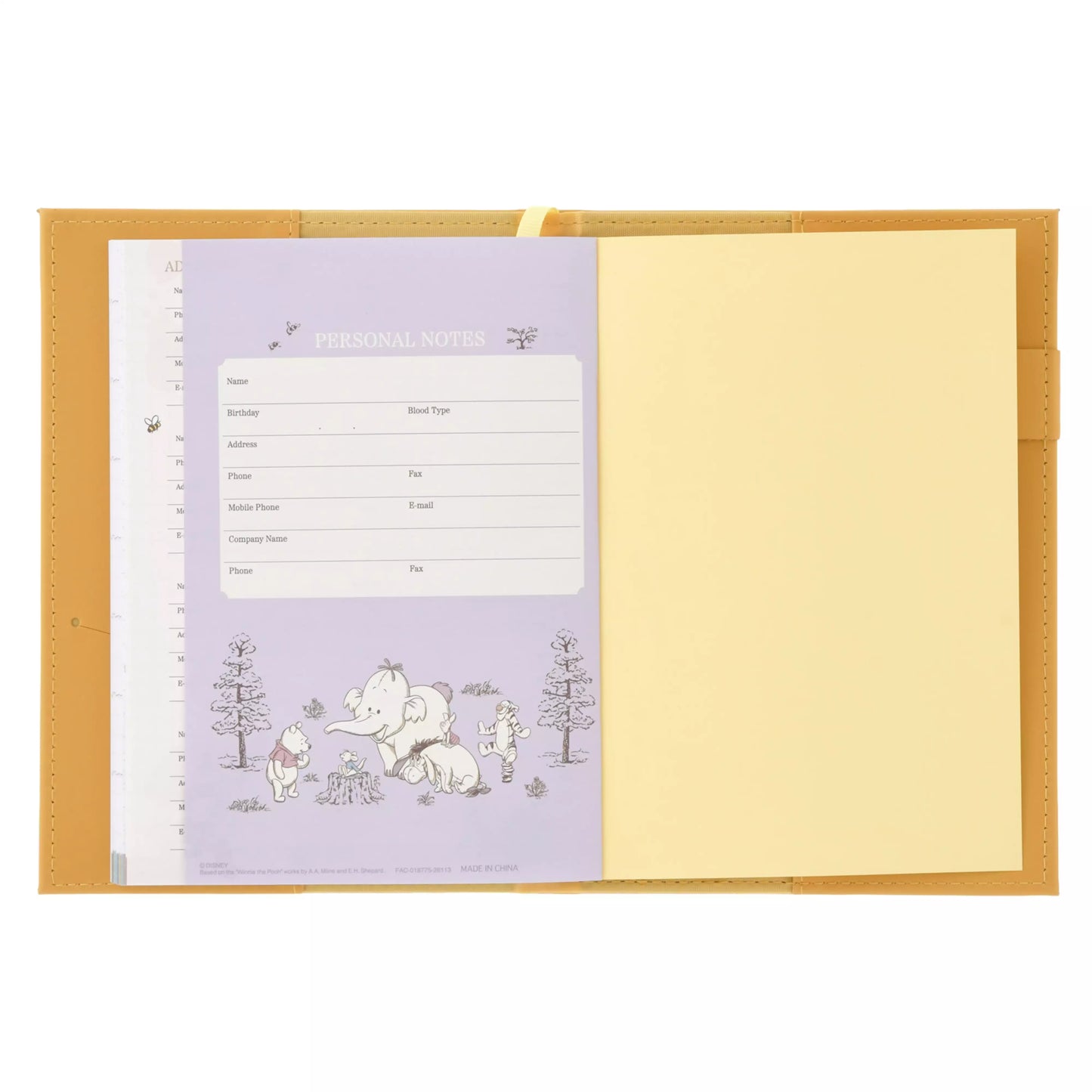 "Pre-Order" JDS - Winnie the Pooh & Friends Embossed Schedule Book B6, CALENDAR & ORGANIZER 2027