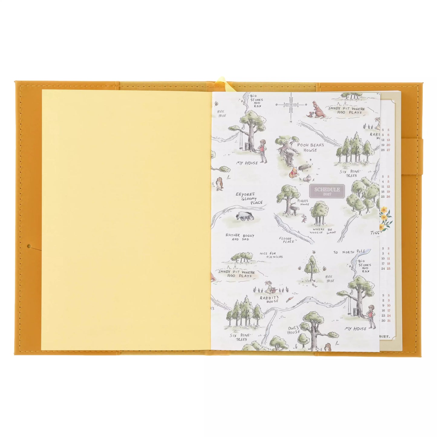 "Pre-Order" JDS - Winnie the Pooh & Friends Embossed Schedule Book B6, CALENDAR & ORGANIZER 2027