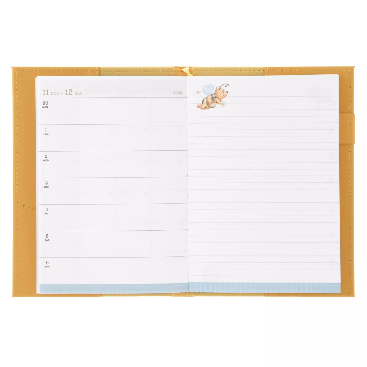 "Pre-Order" JDS - Winnie the Pooh & Friends Embossed Schedule Book B6, CALENDAR & ORGANIZER 2027