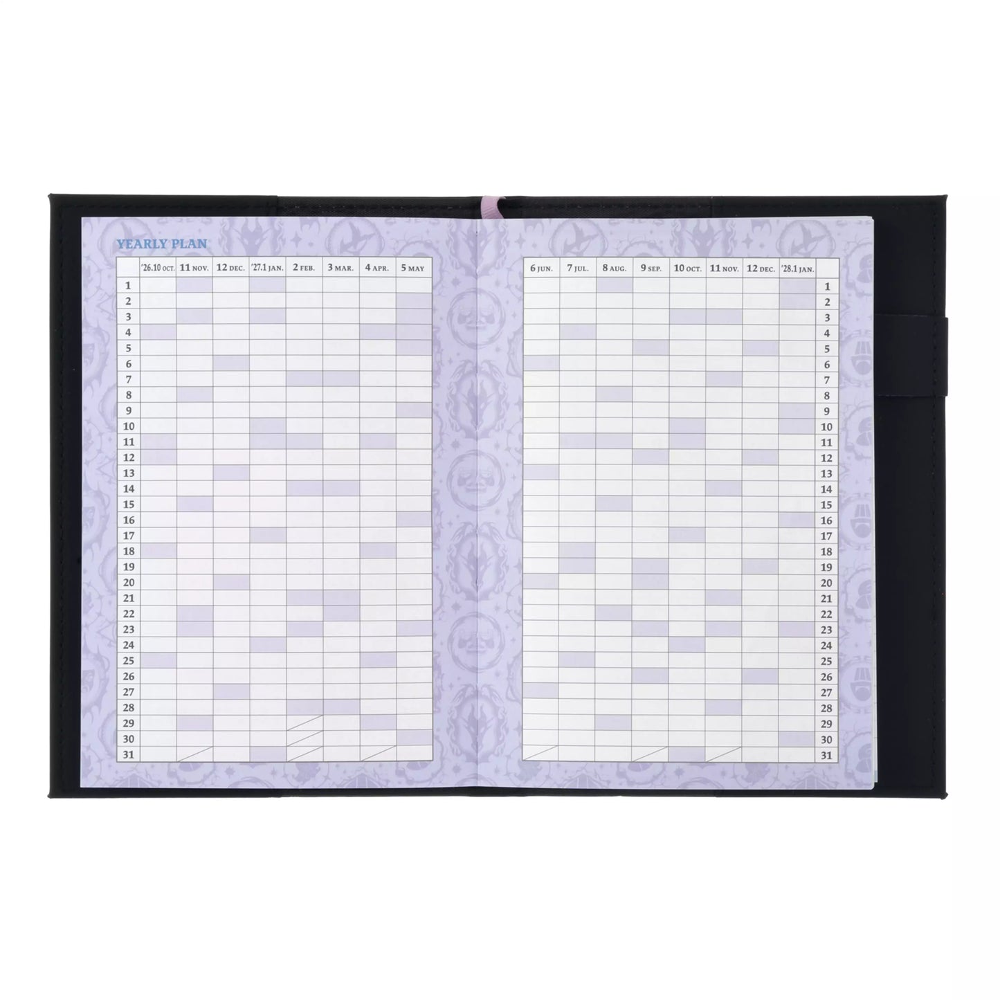"Pre-Order" JDS - Disney Villains Embossed Schedule Book B6, CALENDAR & ORGANIZER 2027