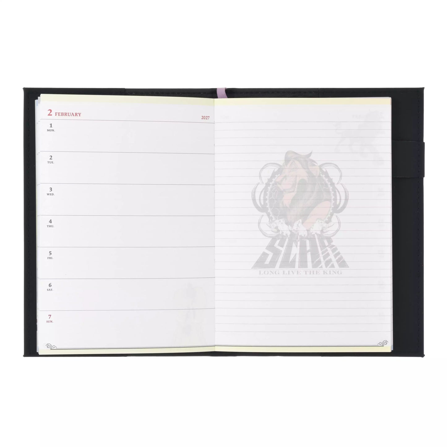 "Pre-Order" JDS - Disney Villains Embossed Schedule Book B6, CALENDAR & ORGANIZER 2027