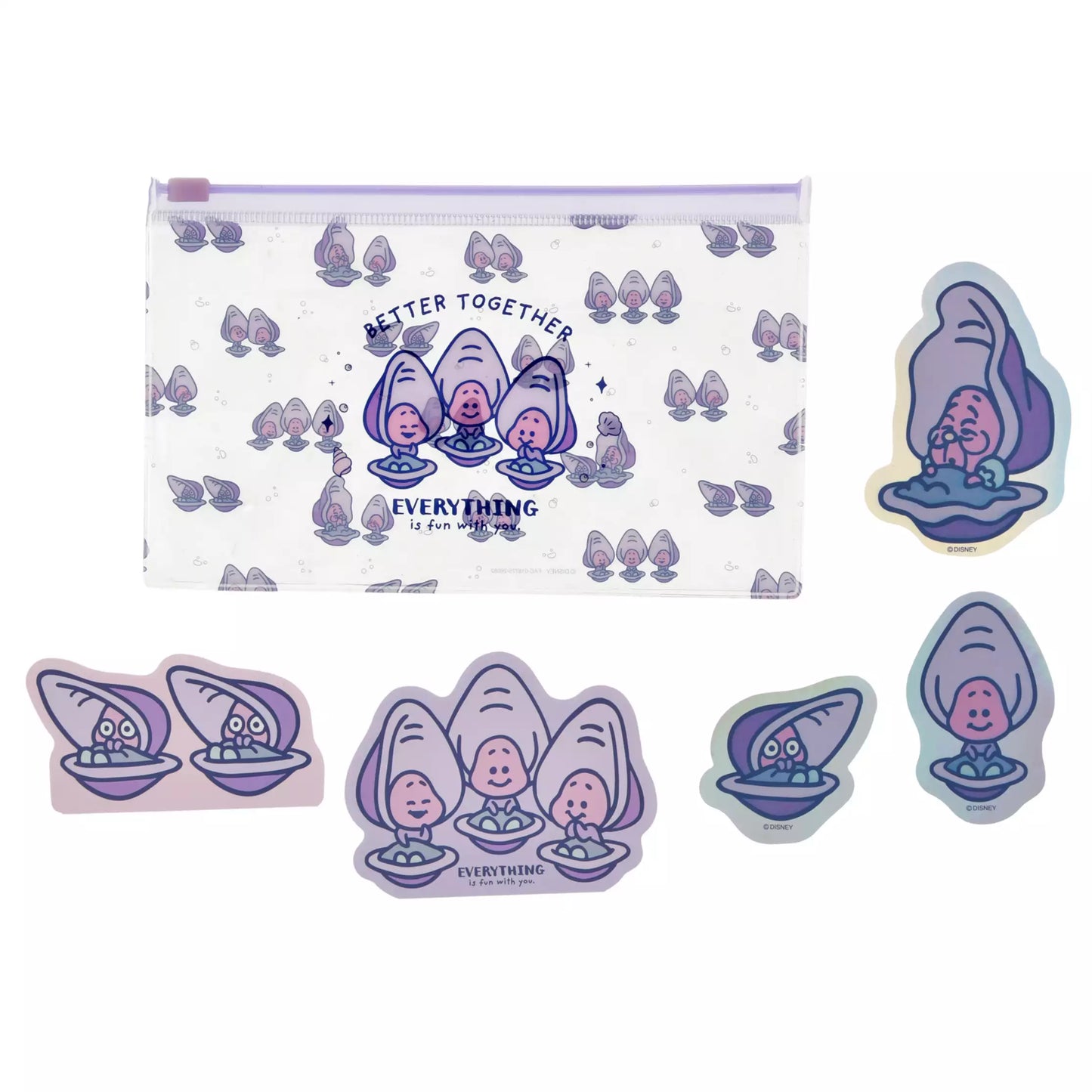 "Pre-Order" JDS - Young Oyster & Grandma Oyster Memo & Sticker Set, BABY OYSTERS 2026