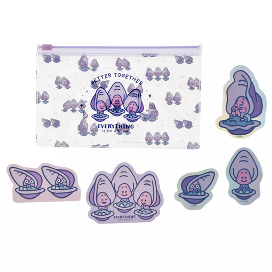 "Pre-Order" JDS - Young Oyster & Grandma Oyster Memo & Sticker Set, BABY OYSTERS 2026