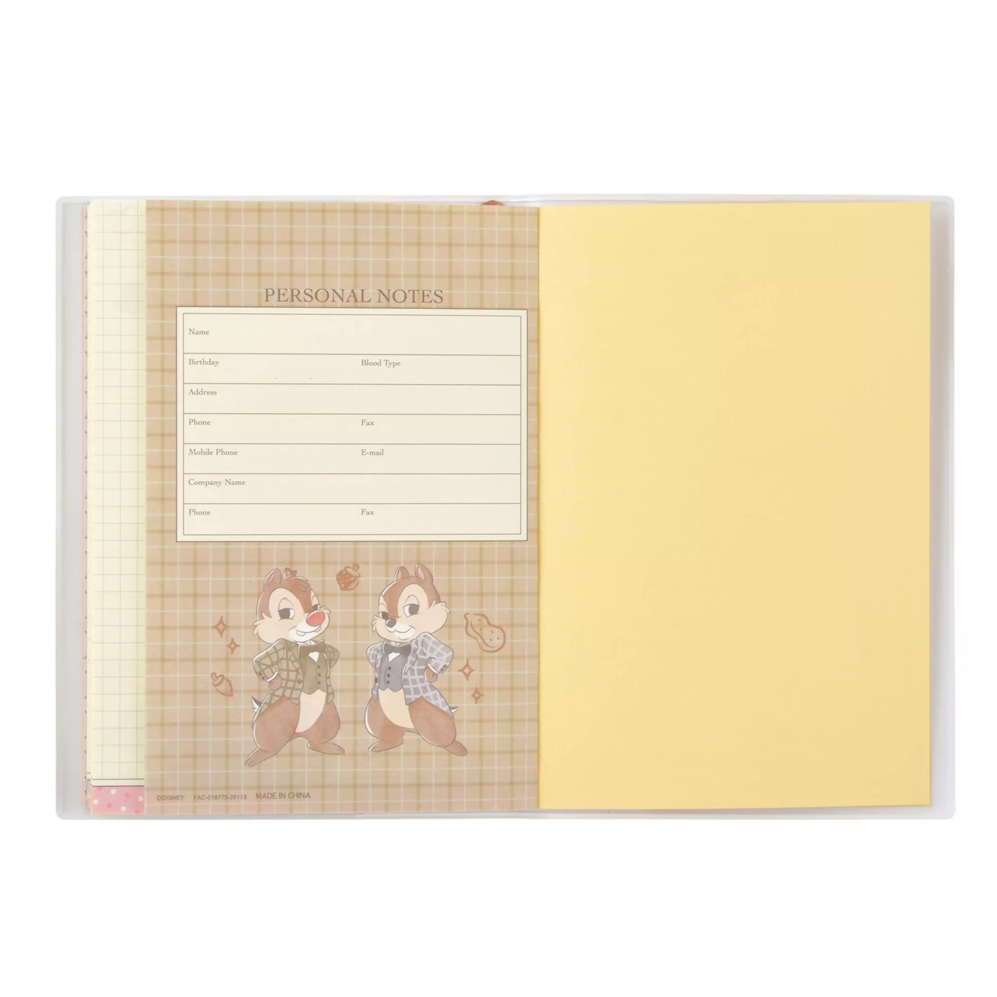 "Pre-Order" JDS - Chip and Dale Schedule Book B6, CALENDAR & ORGANIZER 2027