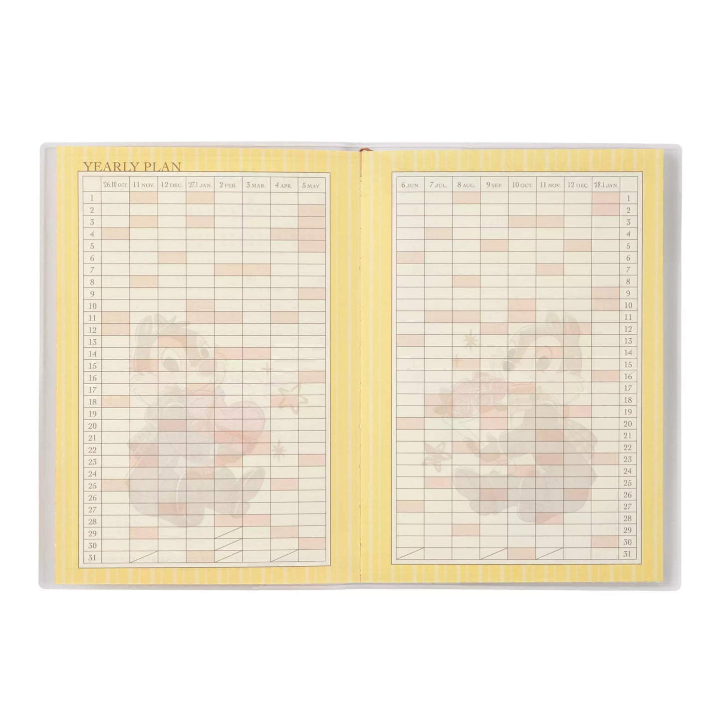 "Pre-Order" JDS - Chip and Dale Schedule Book B6, CALENDAR & ORGANIZER 2027