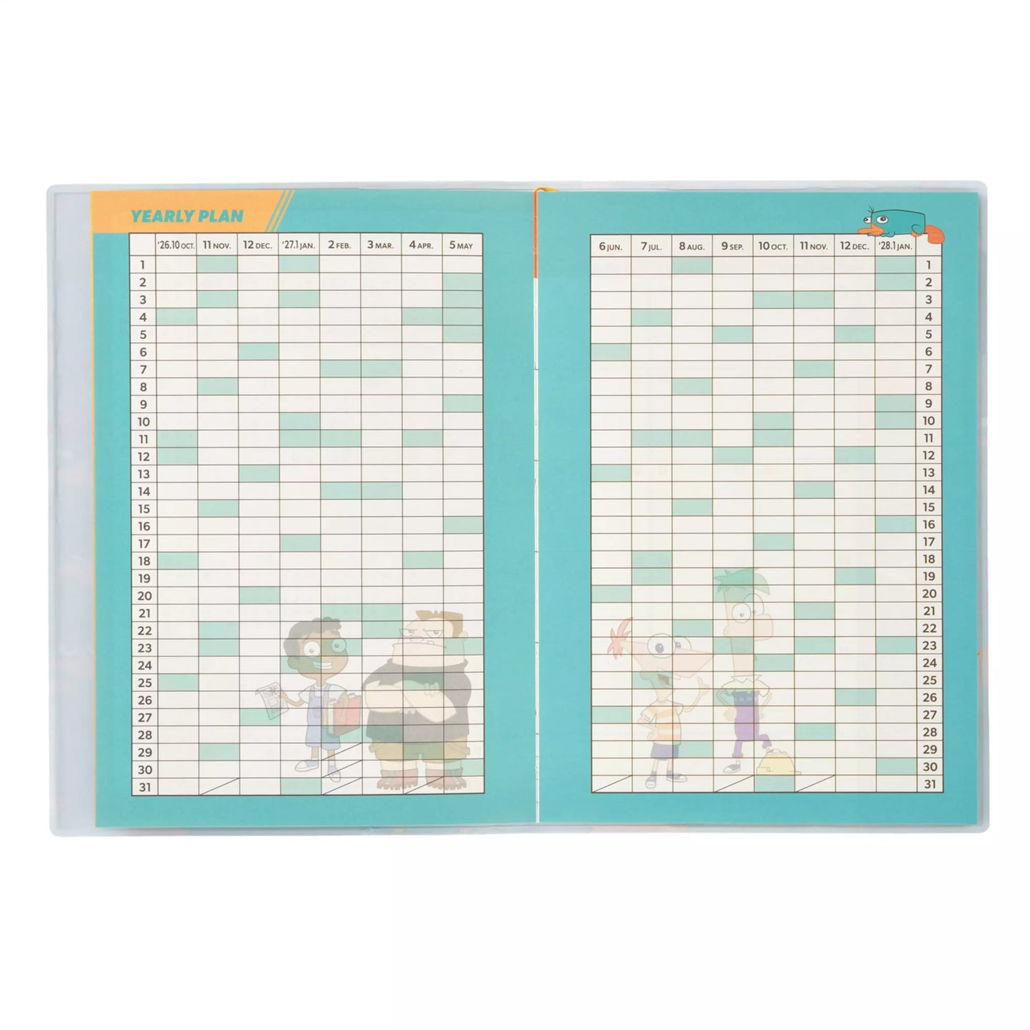 "Pre-Order" JDS - Phineas and Ferb Schedule Book B6, CALENDAR & ORGANIZER 2027