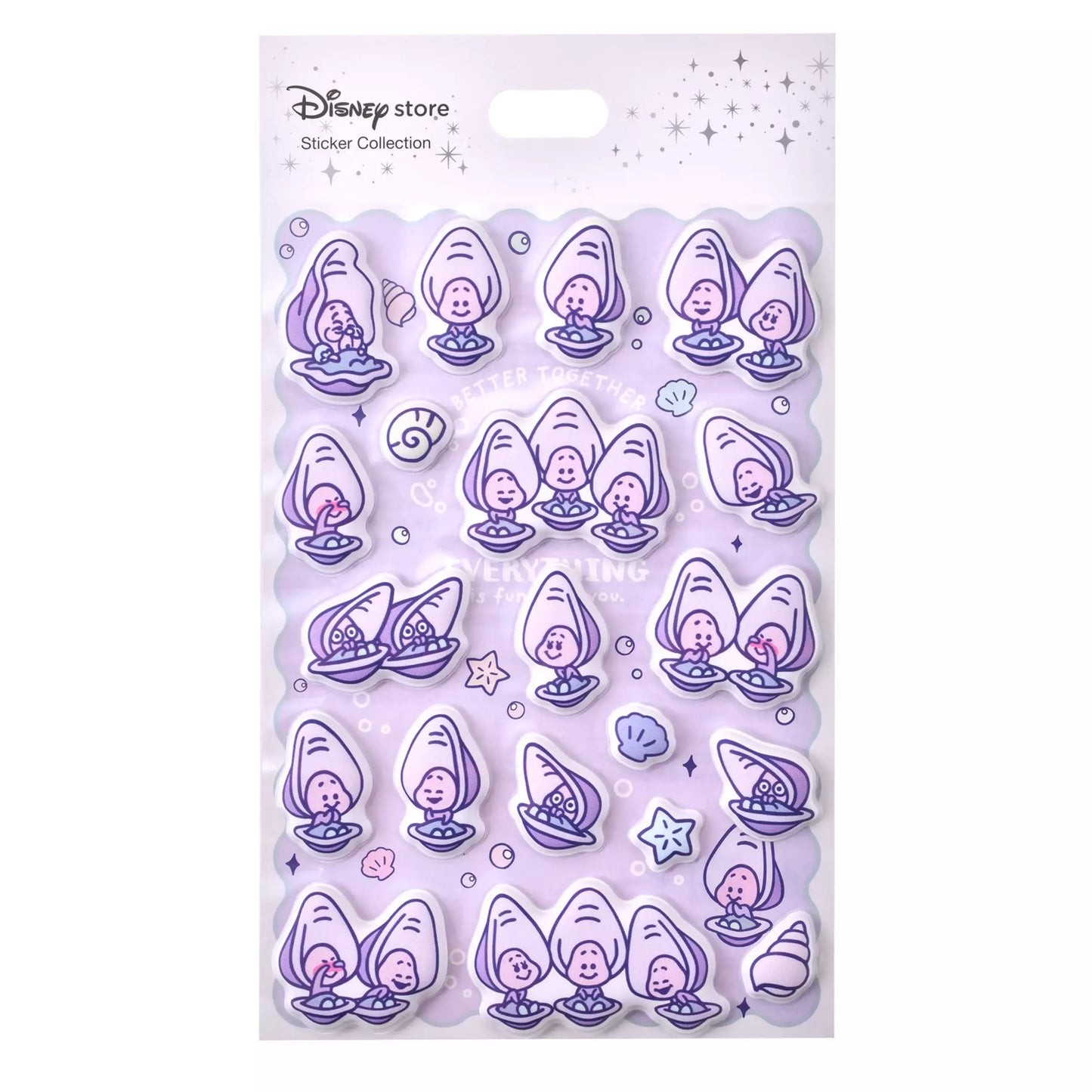 "Pre-Order" JDS - Young Oyster & Grandma Oyster Puffy Die-cut Stickers, BABY OYSTERS 2026