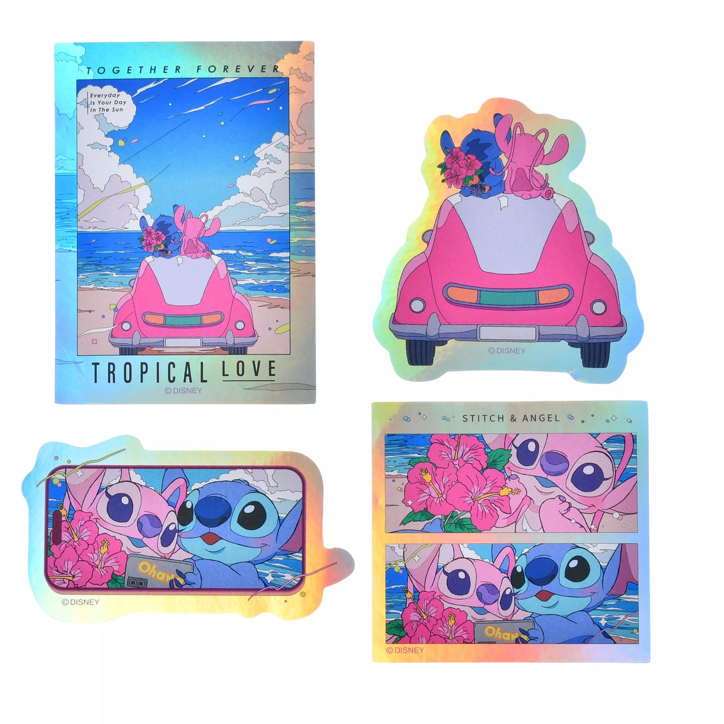 "Pre-Order" JDS - Stitch & Angel Hologram Sticker, Stitch & Angel 2026