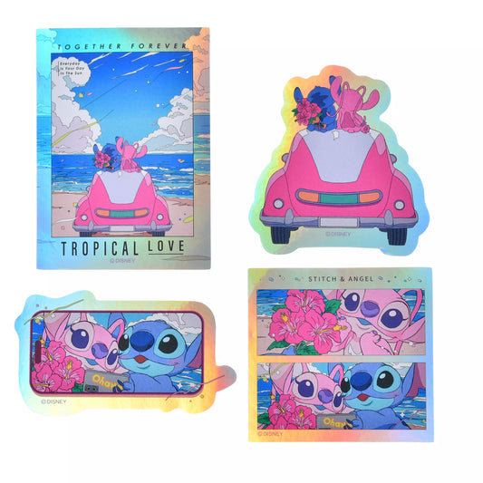 "Pre-Order" JDS - Stitch & Angel Hologram Sticker, Stitch & Angel 2026