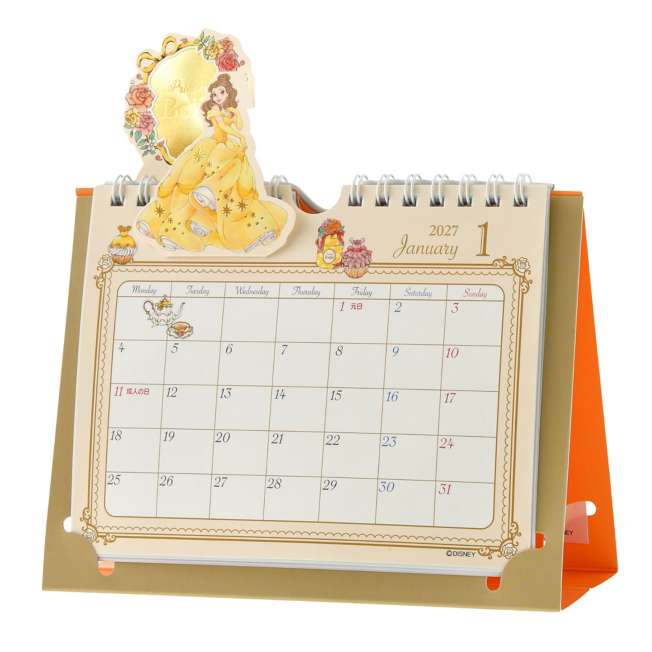 "Pre-Order" JDS - Disney Princess Desk Calendar, CALENDAR & ORGANIZER 2027