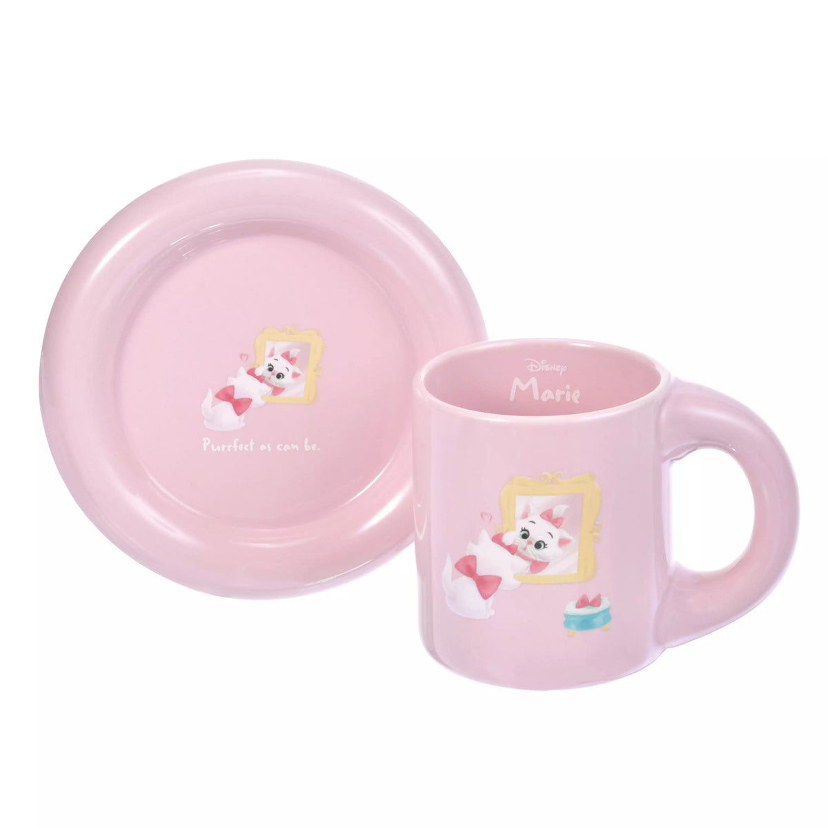 "Pre-Order" JDS - Marie Mug & Plate Set, DISNEY FLUFFY ANIMAL 2026