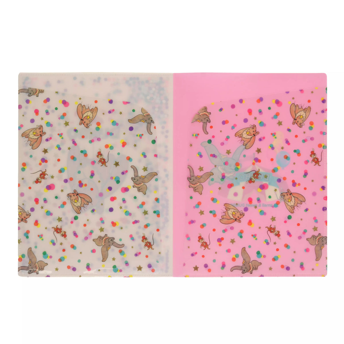 "Pre-Order" JDS - Dumbo & Timothy 2-Pocket Clear Folder, DISNEY DUMBO 85TH ANNIVERSARY 2026