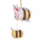 "Pre-Order" JDS - Tsum Tsum Piglet Plush Keychain BEE HONEY DAY