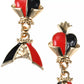 "Pre-Order" JDS - Queen of Hearts Earrings - DISNEY VILLAINS (Halloween 2024)