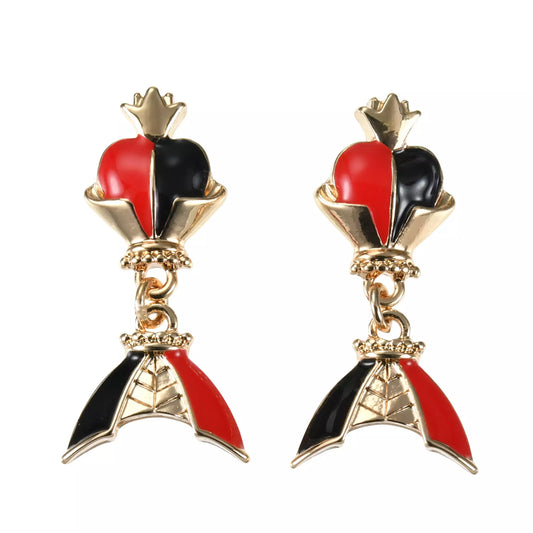 "Pre-Order" JDS - Queen of Hearts Earrings - DISNEY VILLAINS (Halloween 2024)