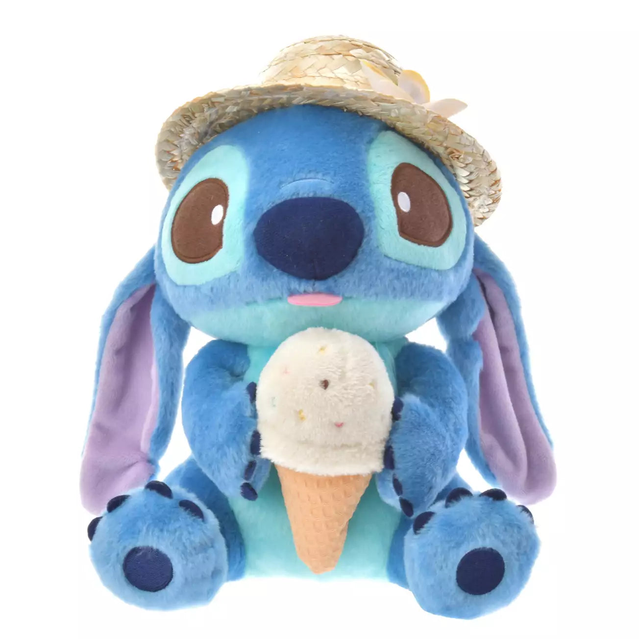 "Pre-Order" JDS - Stitch Plush Toy Straw Hat - Summer Collection 2024