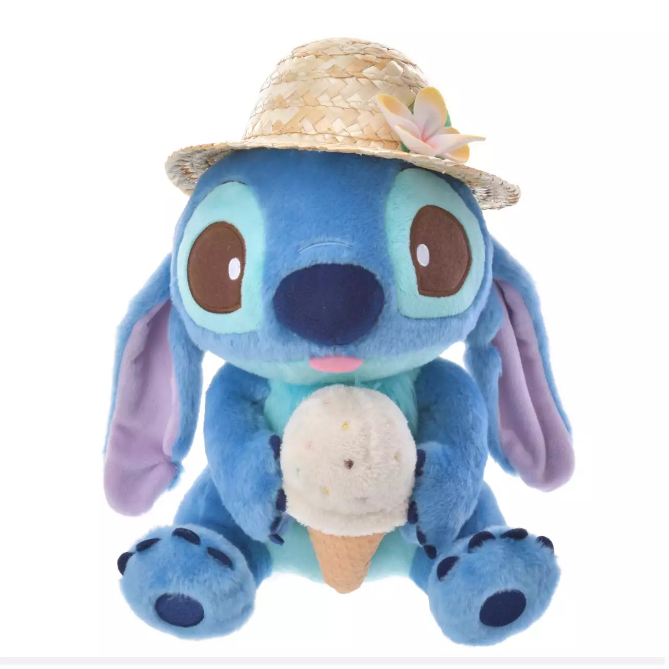 "Pre-Order" JDS - Stitch Plush Toy Straw Hat - Summer Collection 2024